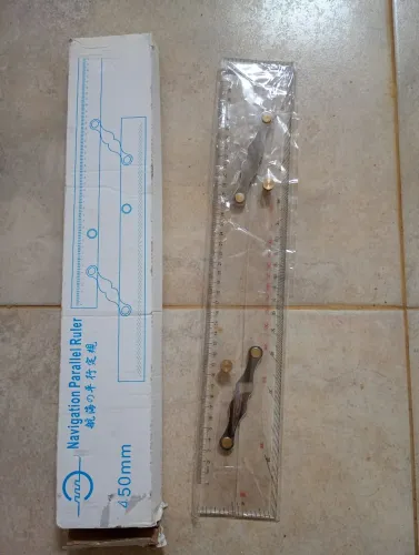Régua transferidor carta náutica