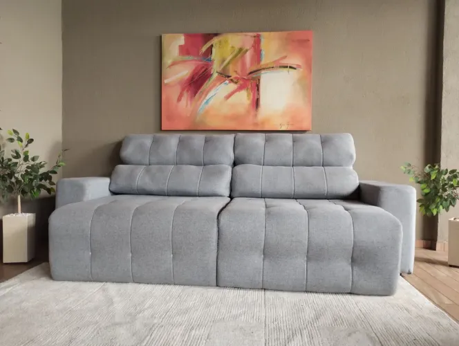 Sofazão luxo,molas ensacadas,no linho trançado,de 6,599por 2,599,leia a descrição
