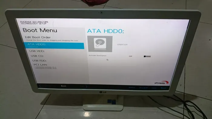 LG All-in-One 21.5" SSD 120GB Branco LG22V24-So formatar e instalar Windows