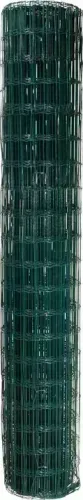 Tela alambrado, verde, malha 10 cm x 5 cm, fio 2,5 mm, com 2,0 m x 25 m (altura x comprime