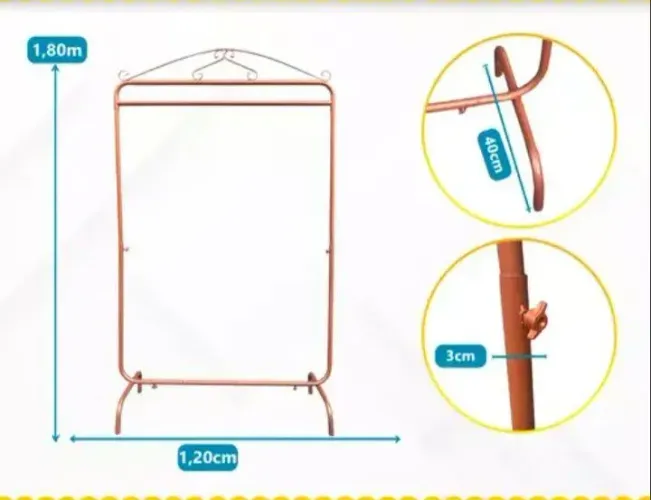 Arara retro luxo, rose gold com rodinhas