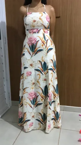 VESTIDO DE FESTA FLORAL