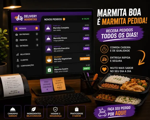 Vendo delivery de marmitas