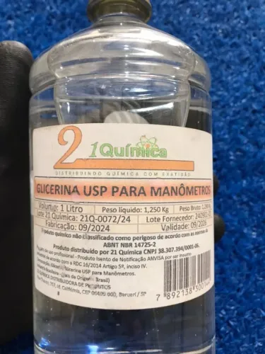 Glicerina USP para Manômetros - 1 Litro