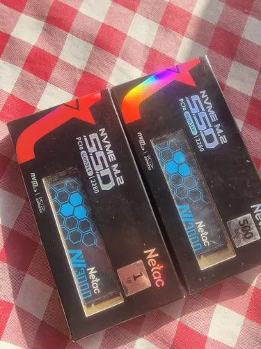 SSD NVME 500GB NETAC (Novas Sem uso)