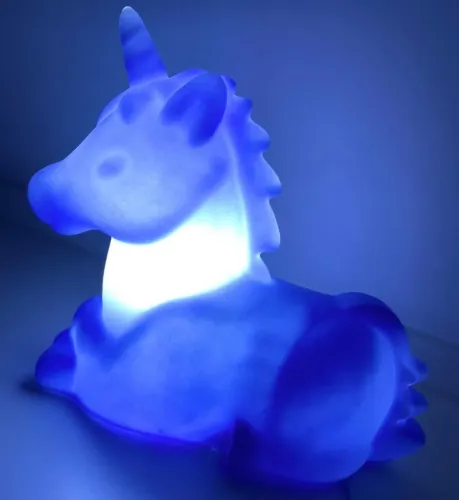 luminária/abajur de unicórnio