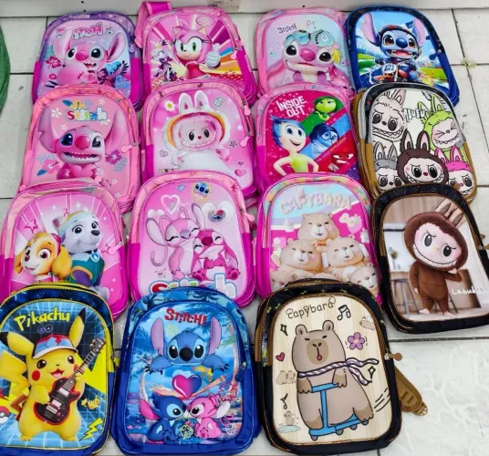 Mochila infantil personagens
