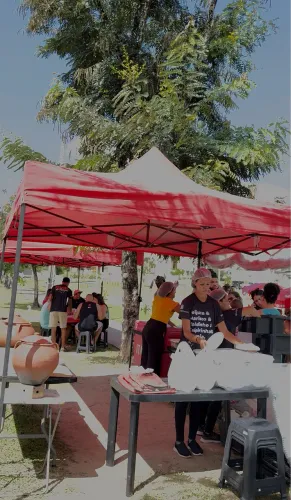 Tendas 3x3 com lona Bagum 