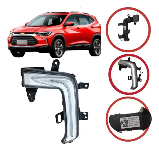 Farol Esquerdo Diurno Chevrolet Tracker Branco 2021 A 2024 Esquerdo/Motorista