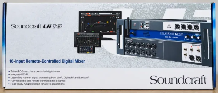 Mesa De Som Digital Soundcraft Ui 16 Mesa 16 Canais Usb Wifi 110/220 Novíssima na Caixa