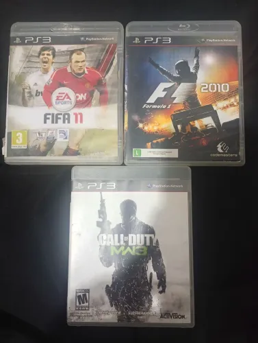 kit de 3 jogos para ps3 originais