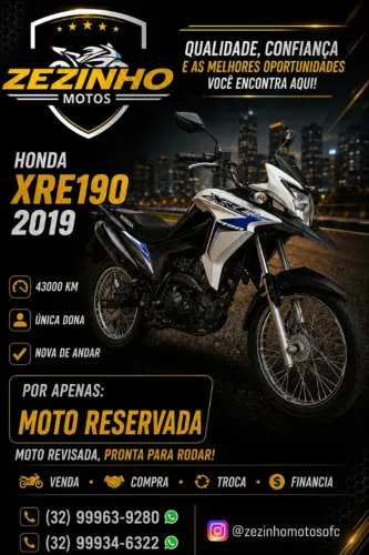 Honda XRE 190 - reservada