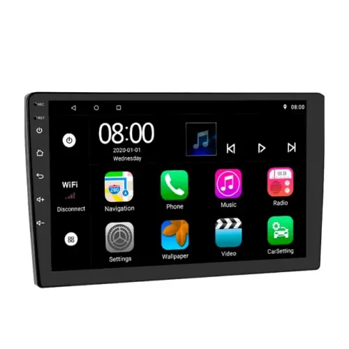 Central Multimídia 9 Polegadas Android 14 Carplay e Android Auto Sem Fio Youtube Waze Maps