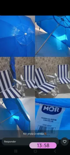 Kit praia baratinho azul Mor