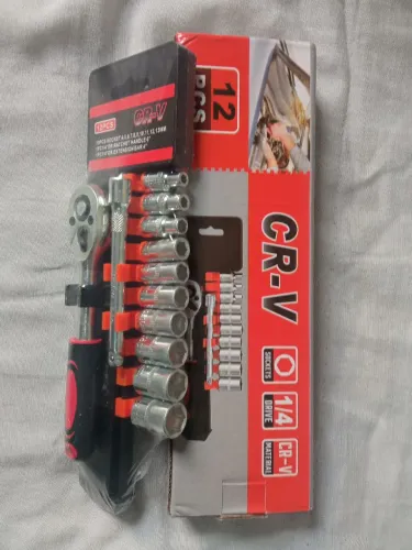Chave catraca socket 12 peças 