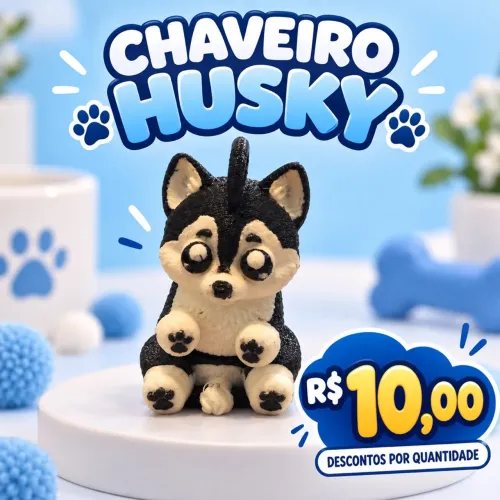 Chaveiro husky 