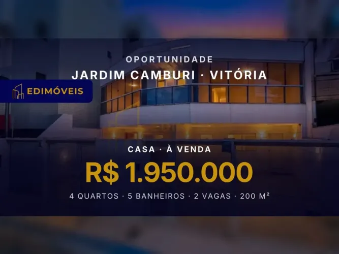 Jardim Camburi: Casa Duplex 4 quartos com quintal e área de lazer