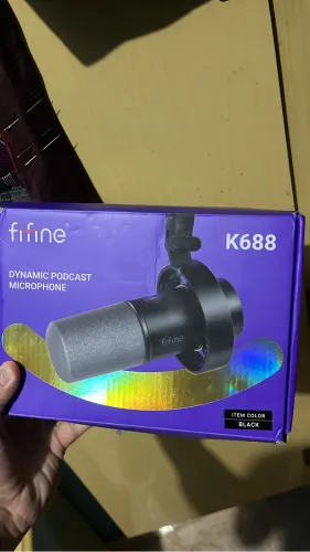 Microfone Fifine k688 + braço articulado de brinde