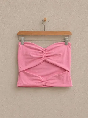 Cropped rosa loja Capim Limão TAM veste do P ao M
