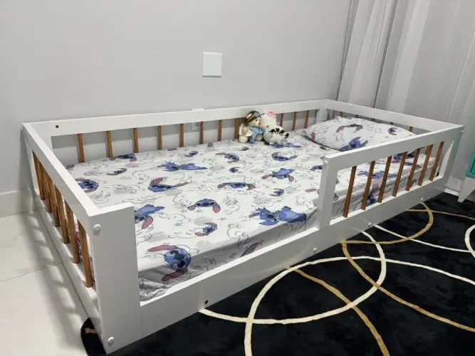 cama infantil montessoriana anna solteiro em mdf novo diretamente da fabrica