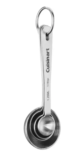 Jogo 4 Colheres Medidoras Cuisinart Aço Inox - Novo Lacrado