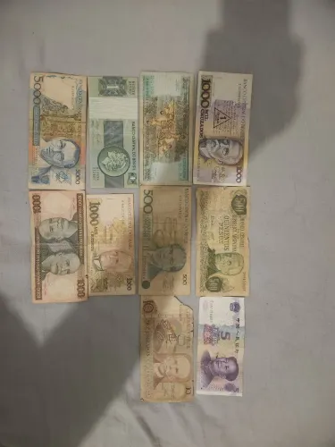 Dinheiro, cédula antigas 