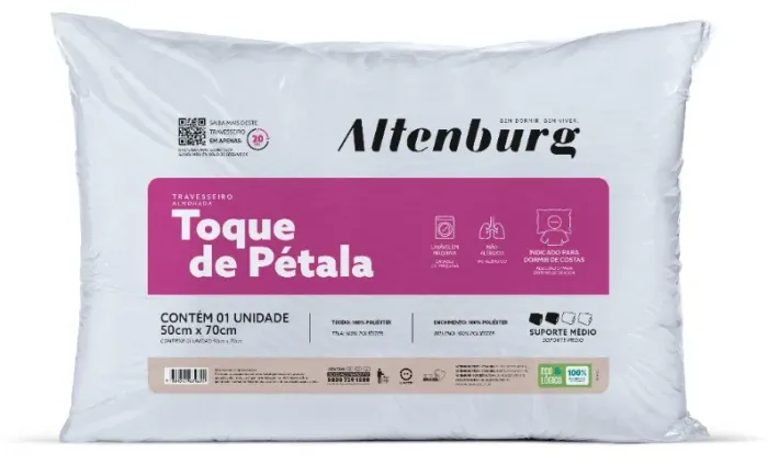 Travesseiro Toque de Pétolas Novo | Pronta Entrega