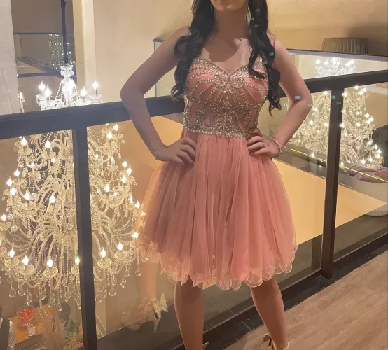 vestido de festa rosa