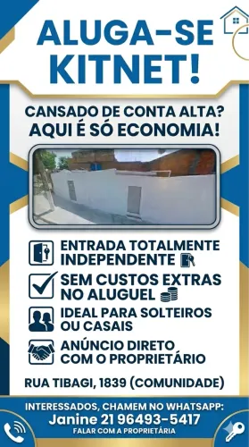 Aluga se Kitnet em comunidade