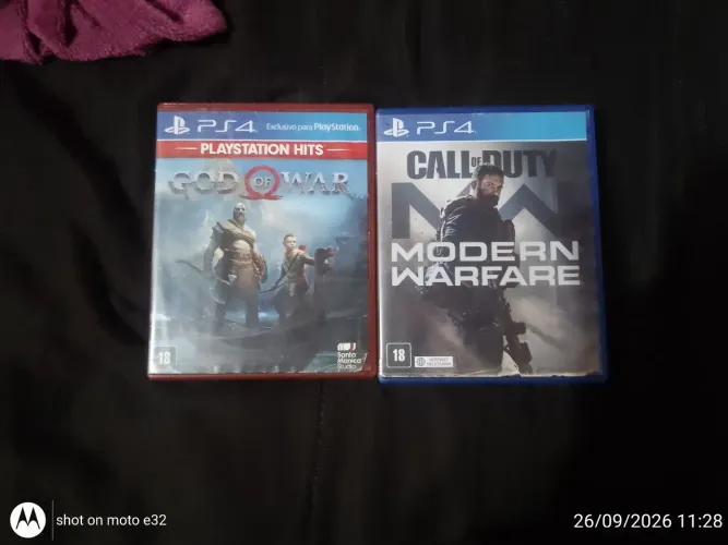 VENDO,GOD OF WAR E CALL OF DUTY