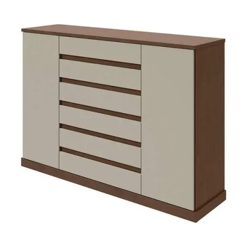 Cômoda Cabeceira Cama Urban 8 Gavetas 119 cm De Altura  
