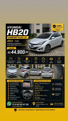 Hyundai HB20 C./c.plus/c.style 1.6 Flex 16V Mec. 2014