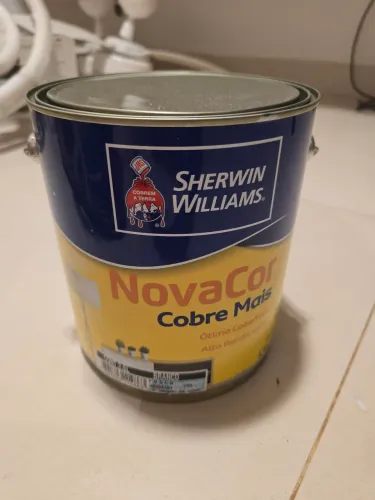 Galão de Tinta 3,6L Branco Fosco Nova Cor da Sherwin Williams