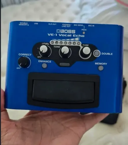 Pedal Boss Ve-1 Efeito Echo e Double para Voz