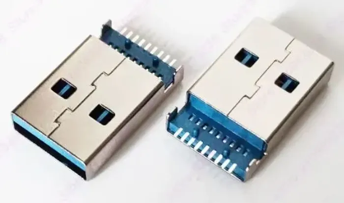 Conector USB 3.0 tipo A macho,(3 Unid.) transmissão de dados de alta velocidade COD-CP909 