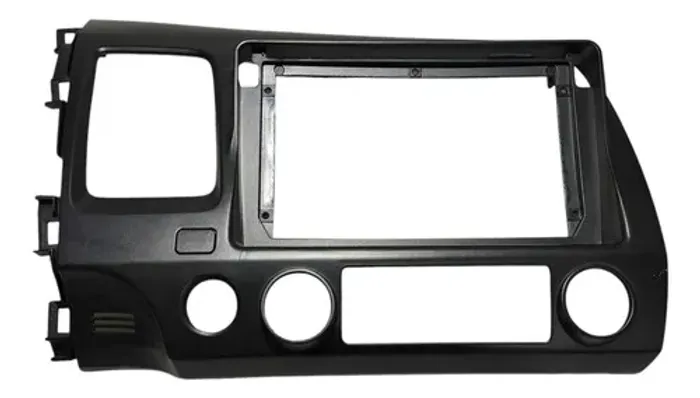 Moldura Painel 2 Din Honda Civic Grafite 2007 2008 A 2011