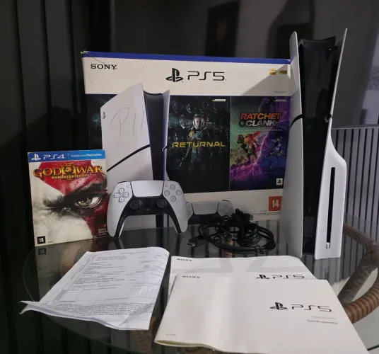 Playstation 5 (PS5) Slim Mídia Física C/ Nota Fiscal