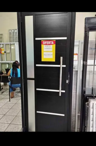 DIRETO DA FABRICA!! PORTA LAMBRIL LUXO NO ALUMINIO PRETO