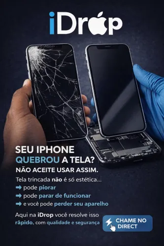TROCA DE TELA E BATERIA DE IPHONES