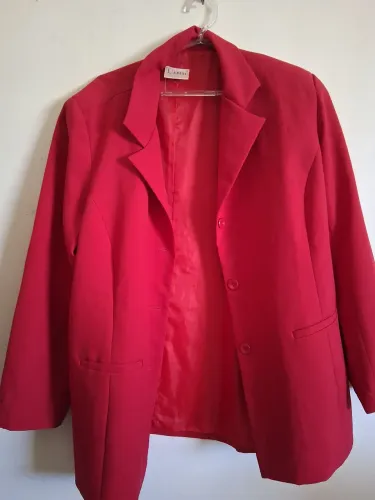Blazer Vermelho forrado