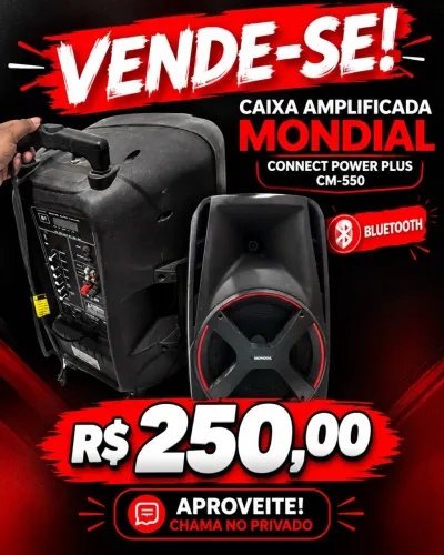 Caixa Amplificada Mondial Connect Power Plus CM-550