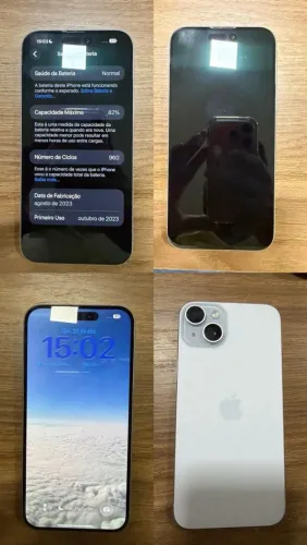 iPhone 15 Plus 256gb Branco/Azul