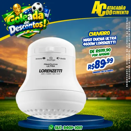 Chuveiro Max Ducha Ultra 4600w Lorenzetti