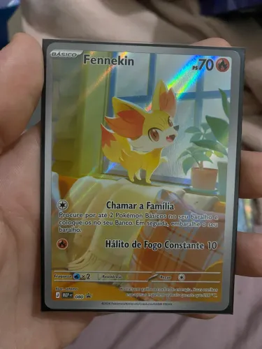 Carta Pokémon Fennekin Full Art Promo NM Original Copag