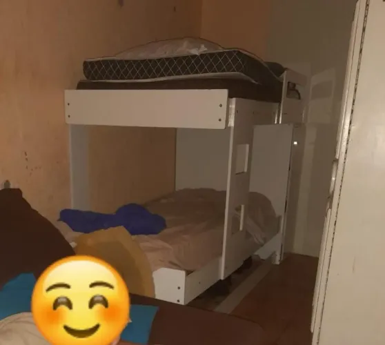Beliche de solteiro+armário aclopado