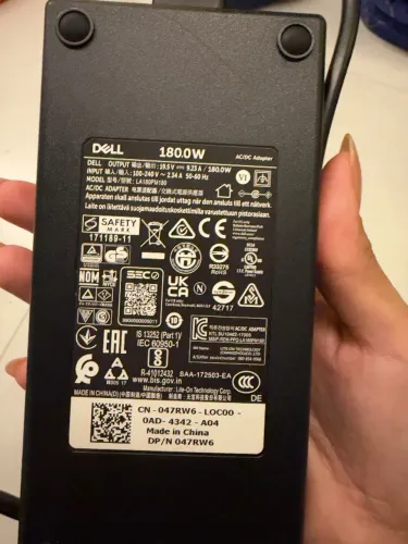 Fonte Carregador Original Dell 180W 19.5V 9.23A (047RW6) - G3 G5 G7 Alienware