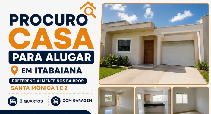 Busco casa em itabaiana