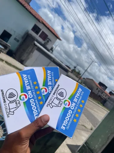 PLACAS DE AVALIAÇÃO GOOGLE VIA NFC