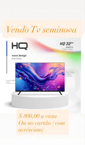 Tv semi nova