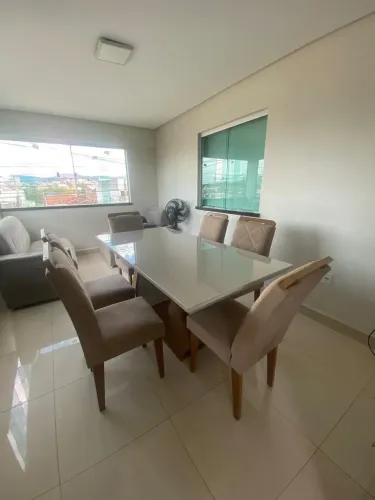 Mesa de Jantar 6 Cadeiras com Vidro